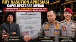 FRN Sumut Apresiasi Polrestabes Medan Kirim Undangan Klarifikasi Kedua Kasus Dugaan Fitnah Rp250 Juta