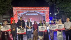 Sambut HUT RI ke-81, Lomba Karaoke Lagu Perjuangan Digelar di Pasar Baru Magetan