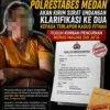 Tujuh Bulan Dilaporkan, Surat Panggilan Kedua Terlapor Kasus Dugaan Fitnah di Polrestabes Medan Masih Tertahan