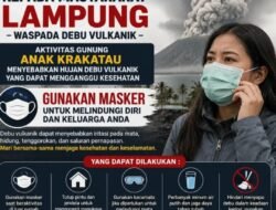 Debu Vulkanik Anak Krakatau Diduga Hujani Pringsewu, Warga UMKM Resah