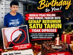 Setahun Berkas Pisau Pelaku Pencurian Toko Ponsel di Pancur Batu Mandek di Polsek Medan Tuntungan