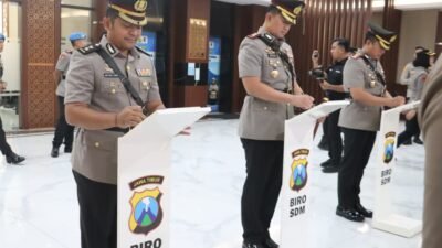Tongkat Komando Berganti, AKBP Raden Erik Bangun Prakasa Resmi Jabat Kapolres Mojokerto