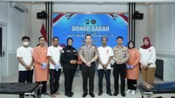 Sambut Hari Jadi Humas Polri ke-75, Polres Ponorogo dan Insan Media Gelar Aksi Donor Darah